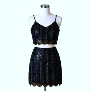 Rainbow Sequined Crop & Mini Set by American Threads